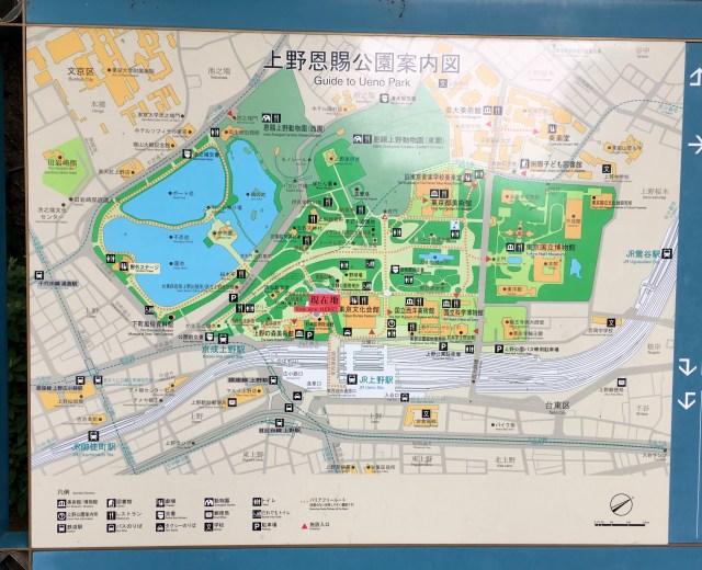 Ueno park map